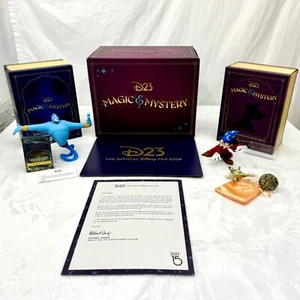 D23 Gold Member 2024 Gift Magic & Mystery w/Genie Sorcerer Mickey Pins Cards - Picture 1 of 11