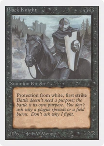 Black Knight x 1 Unlimited Edition Very Good up to Excellent _ MTG _ 4RCards - Picture 1 of 1