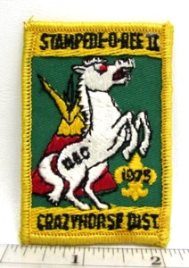 Vintage 1973 Crazyhorse District Stampede-O-Ree II Patch Sacramento CA BSA - Bild 1 von 3