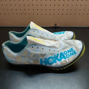 Hoka One One Rocket MD Size 9 White Athletic Spikes Track Shoes  - Picture 1 of 5