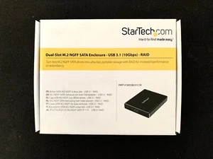 Startech Sm22bu31c3r Dual M.2 Enclosure - Raid Usb 3.1 Gen 2 - Picture 1 of 5
