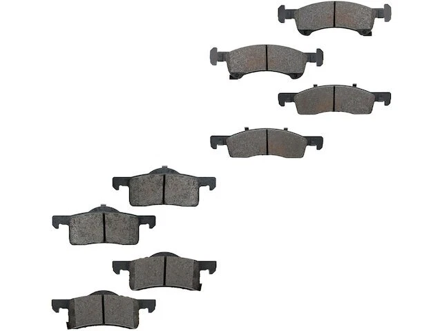 Juego de pastillas de freno semimetálicas TRQ para Ford Expedition 2003-2006 92XJNT Foto 1 de 1