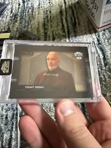2024 star wars topps chrome black Count Dooku depths of the darkside /50 Casehit - Picture 1 of 3