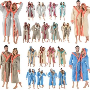 Kapuzen Bademantel Fleece lang Damen Herren Flausch Morgenmantel Ohio CelinaTex - Bild 1 von 112