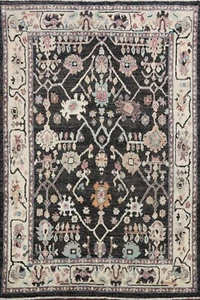 Hand-knotted Vegetable Dye Geometric Floral Oushak Turkish Oriental Area Rug 5x6 - Picture 1 of 12