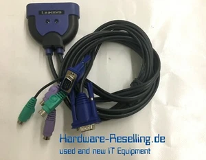 Linksys Cisco KVM2KIT Intégré KVM 2-Port Commutateur, Ps/2 VGA - Photo 1/1