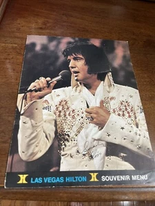 ELVIS PRESLEY Concert Las Vegas Hilton Souvenir Menu 1970 - 1973 Tour Map - Picture 1 of 4