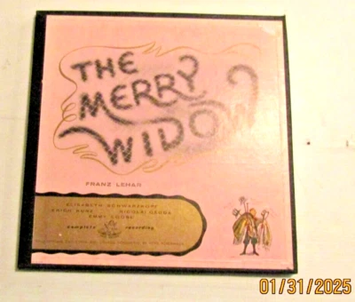 Franz Lehar, Schwarzkopf, E.Kunz 2 LP Box Set The Merry Widow, Angel 3501, 1953 - Image 1 of 3