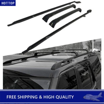 Barra transversal de riel de techo 4 piezas apta para Land Rover Discovery 3 4 LR3 LR4 2004-2016 Foto 1 de 4