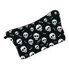  Cosmetic Bag Polyester Miss Travel Cosmetics Book Tote for Women Skull Makeup