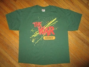 CAMISETA DE COLECCIÓN AÑOS 80 90 EJÉRCITO LA GUERRA Diseño de Pintura Salpicaduras Diseño Arte Pop Militar L - Imagen 1 de 3