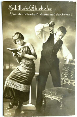 AK Schiller´s Glocke 1913 Von der Stirne heiß rinnen muß der Schweiß - Bild 1 von 2