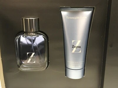 ZEGNA por ERMENEGILDO ZEGNA 1,7 FL OZ EAU DE PARFUM SPRAY + 3,3 FL OZ LAVADO CORPORAL RARO Foto 1 de 4