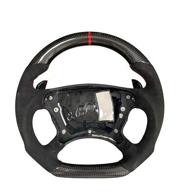 Volante MERCEDES AMG SERIE NEGRA SL55 C63 E63 CLK63 G55 CLS FIBRA CARBONO Foto 1 de 3