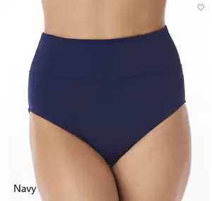 Trimshaper Women's Brief Bikini Swimsuit Bottom Sizes: 10, 12, 14, 16, 18 Navy - Picture 1 of 3