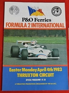 THRUXTON - 1983 - 4 APRIL - P&O FERRIES FORMULA 2 INTERNATIONAL A4 PROGRAM!  - Bild 1 von 3