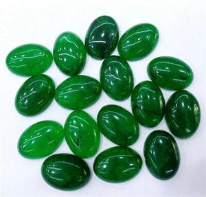 10 piezas cabujón ovalado de jade malayo verde 18x13x5 mm hágalo usted mismo fabricación de joyas HH7191 - Imagen 1 de 2