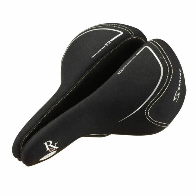 Serfas RX-921L Men's Lycra Covered Bicycle Saddle - Black