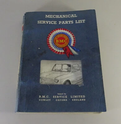 Catalogo Ricambi / Parti List BMC Austin/Morris 1100 ADO16 Meccanico Di Circa - Immagine 1 di 4