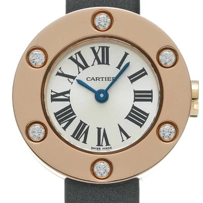 RELÓGIO CARTIER LOVE WATCH WE800531 OURO ROSA/DIAMANTE MOLDURA QUARTZO PRATA FEMININO - Imagem 1 de 4