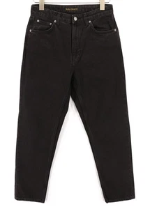 NUDIE JEANS Breezy Britt Womens Jeans W29/L28 Black Worn Zipper Cotton Denim * - Picture 1 of 9