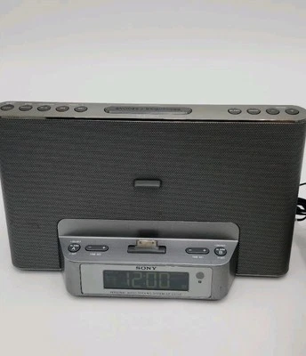 Sony ICF-CS15iP Speaker Dock Clock Radio for Ipod & Iphone  In Box No Remote - Image 1 of 4