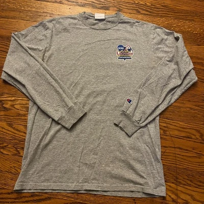 Camiseta gris vintage Champion 2005 NCAA campeonato de lacrosse para hombre talla M Foto 1 de 4