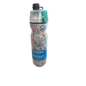 O2COOL Mist N' Sip® Water Bottle for Drinking and Misting - Rainbow Terrazzo - Picture 1 of 2