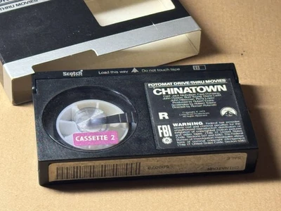 Fotomat Drive-Thru Movies  CHINATOWN BETA Video Cassette Tape #2 - Image 1 of 4
