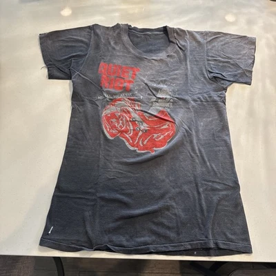 Camiseta negra de concierto Quiet Riot 1983 Metal Health Tour talla mediana Foto 1 de 4