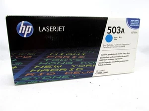 Genuine HP LaserJet 503A (Q7581A) CYAN Toner Cartridge (CP3505,3800) OEM SEALED - Picture 1 of 8