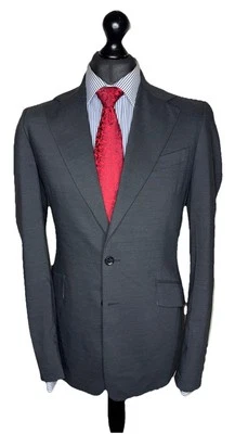 CHAQUETA DE TRAJE DE DISEÑADOR DE LUJO DOLCE & GABBANA AJUSTE A MEDIDA 38R Foto 1 de 4