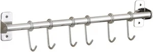 304 Edelstahl Küchenstange Topf Pfanne 15,5 & #x201C; 6 Haken, 15,5" 6 Haken - Bild 1 von 5