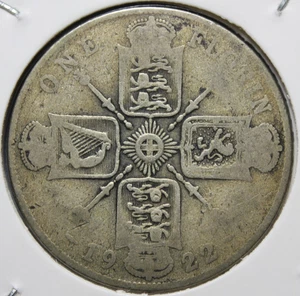 Un florín de plata King George V 1922 - Imagen 1 de 2