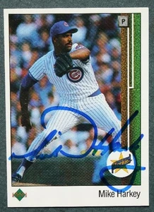 Chicago Cubs star Mike Harkey autographed / signed 1989 Upper Deck card - - Picture 1 of 1