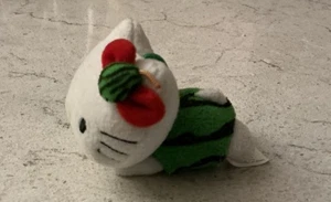Sanrio 2005 Hello Kitty as WATERMELON FRUIT 3" Mini Plush Toy McDonald's CUTE - Picture 1 of 8