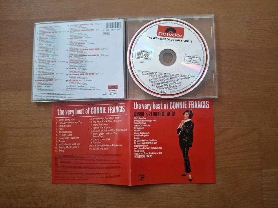 CD CONNIE FRANCIS  The Very Best of - Conny`s 21 Biggest Hits! POLYDOR 1987 - Bild 1 von 1