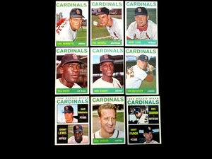 1964 TOPPS..ST LOUIS CARDINALS TEAM SET...NM  AVG..GIBSON, UECKER, BOYER ,FLOOD+ - Picture 1 of 6