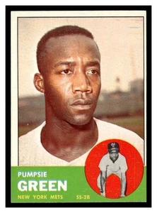 1963 Topps Baseball #292 décolleté verde 63TBB-02 - Foto 1 di 2