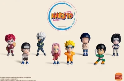 Naruto Burger King Toy Toys Nartuto Sasuke Kakashi Gaara Sakura Hinata