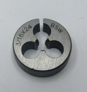 RDGTOOLS 3/16" X 24TPI BSW DIE STANDARD PITCH - Picture 1 of 3