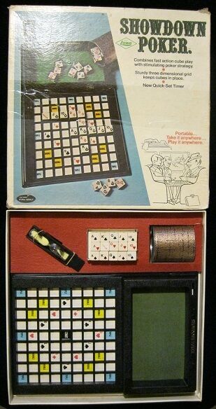 Showdown Poker by E.S. Lowe Vintage 1971 Edition Portable 