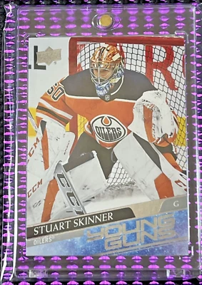 Stuart Skinner Young Guns RC 2020-21 Upper Deck #496 Rookie Edmonton Oilers E... - Image 1 of 4
