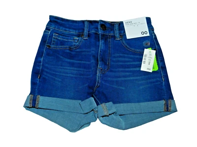 Pantalones Cortos Aeropostale Flex Effects 4 Vías Elastizados Tiro Alto Midi 3" Azul Juniors 00 Foto 1 de 3