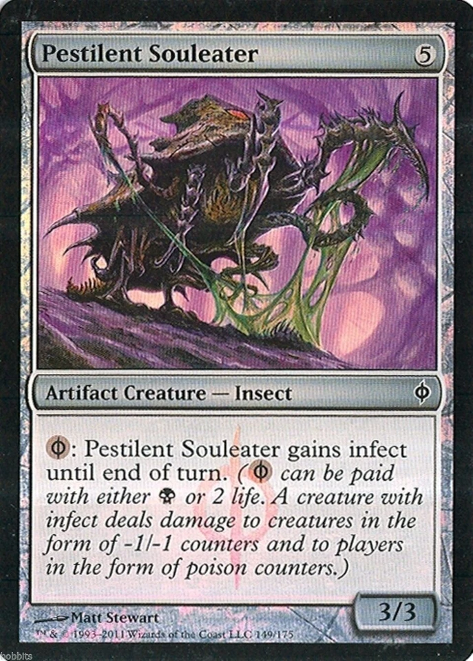 MTG - New Phyrexia - Pestilent Souleater - 2X - Foil - NM - Image 1 of 1