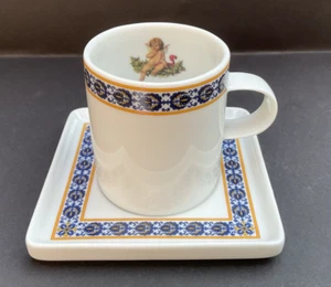 NPM Meissen Demitasse Coffee Cup & square Saucer - Picture 1 of 8