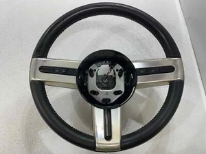 Fits 2005 - 2009 FORD MUSTANG Steering Driver Wheel Black Leather OEM Used - Picture 1 of 9