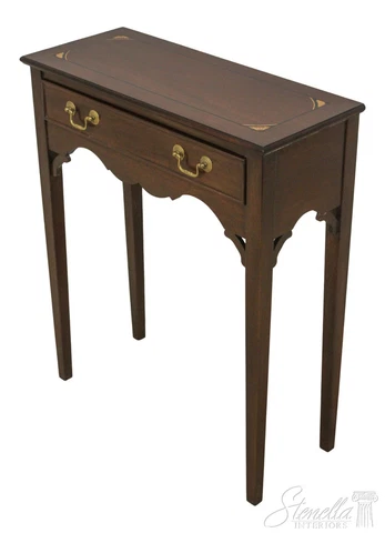 59732EC: MADISON SQUARE Inlaid Mahogany 1 Drawer Table Cover
