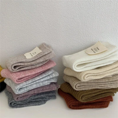 5 Pares Lana Fanshion Cálido Grueso Bota Suave Crew Calcetines Mujeres Navidad Invierno 5-9 Foto 1 de 4