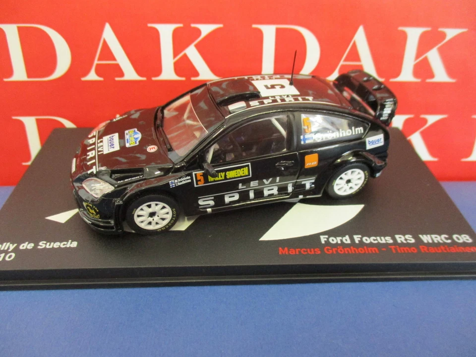Die cast 1/43 Modellino Auto Ford Focus RS WRC 08 Rally Sweden 2010 M. Gronholm - Immagine 1 di 4